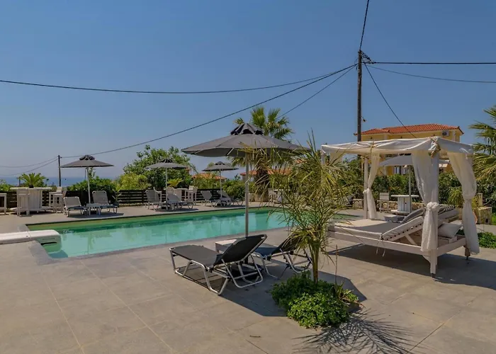 Semeli Art Kefalonia With Pool 빌라 스보로나타